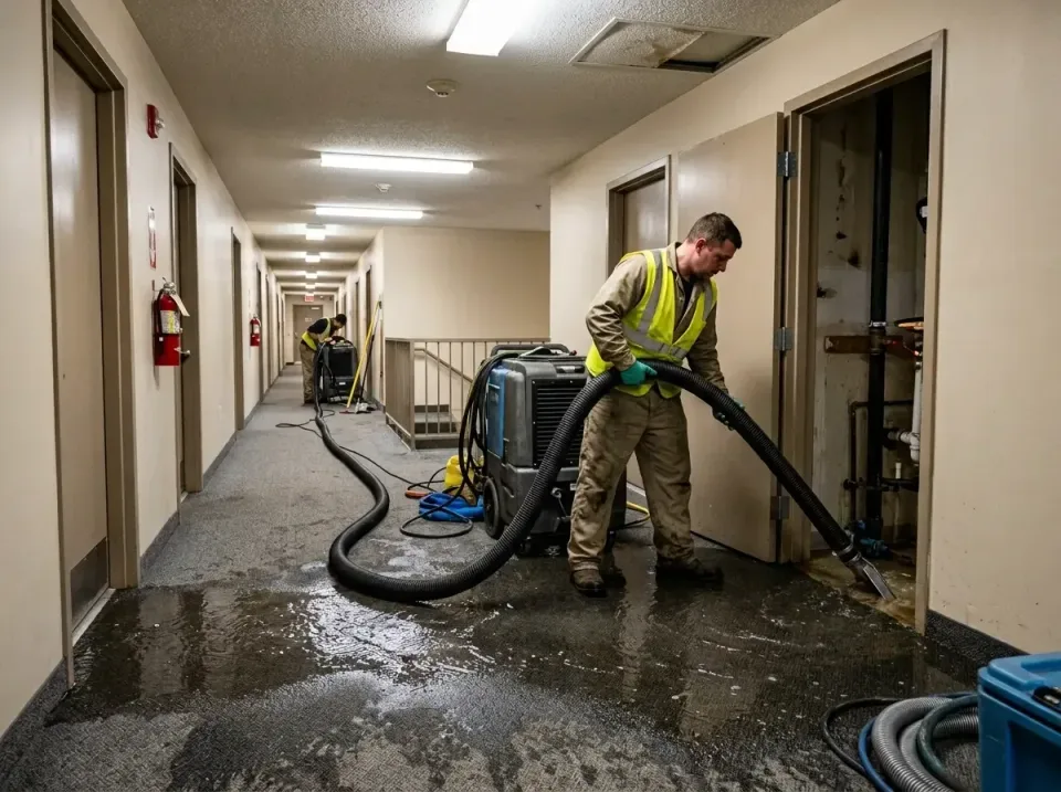 multi-unit-apartment-hallway-f-005 — frequently asked questions, Emergency Burst Pipe Water Extraction & Removal in Fox Chap…